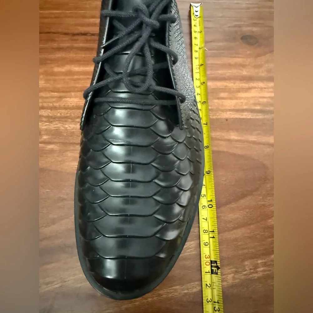 Melissa x Baja East Black Python Textured Men's Shoes - Picture 7 of 8